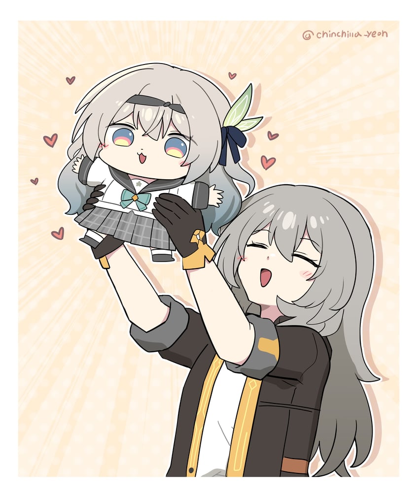 trailblazer, stelle, and firefly (honkai and 1 more) drawn by ooyun