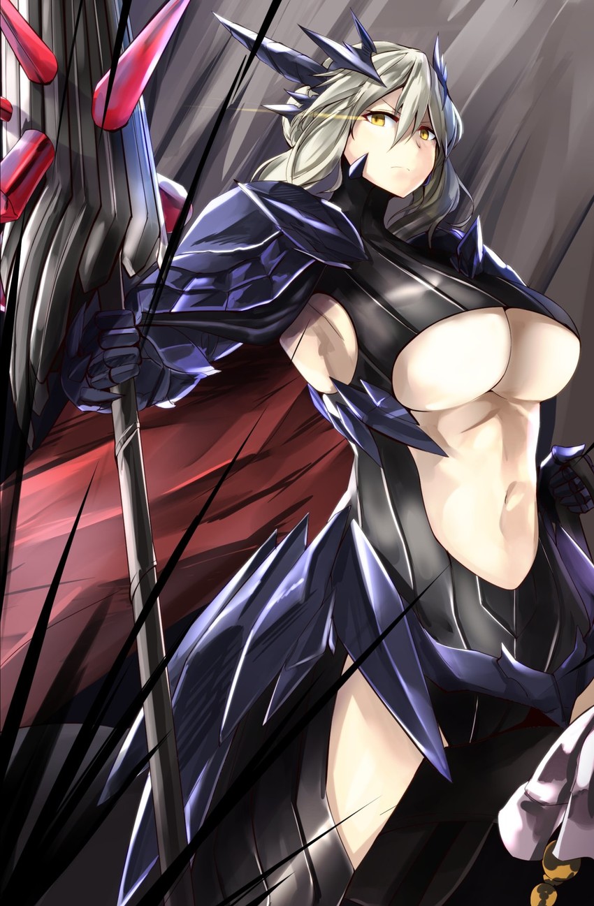 artoria pendragon and llamrei (fate and 1 more) drawn by elusya