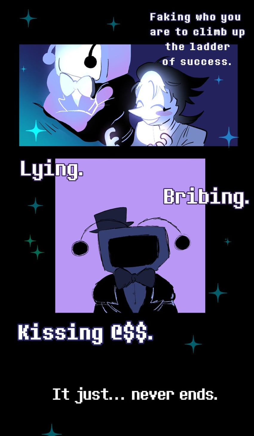 ant tenna and spamton g. spamton (deltarune) drawn by spmtnlove
