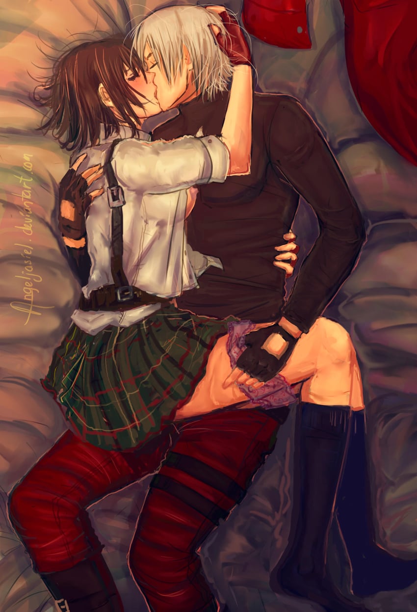 dante and lady (devil may cry) drawn by angeljasiel