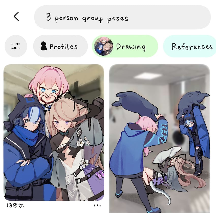 blue poison, glaucus, and indigo (arknights) drawn by ruri_(dailybloopy)