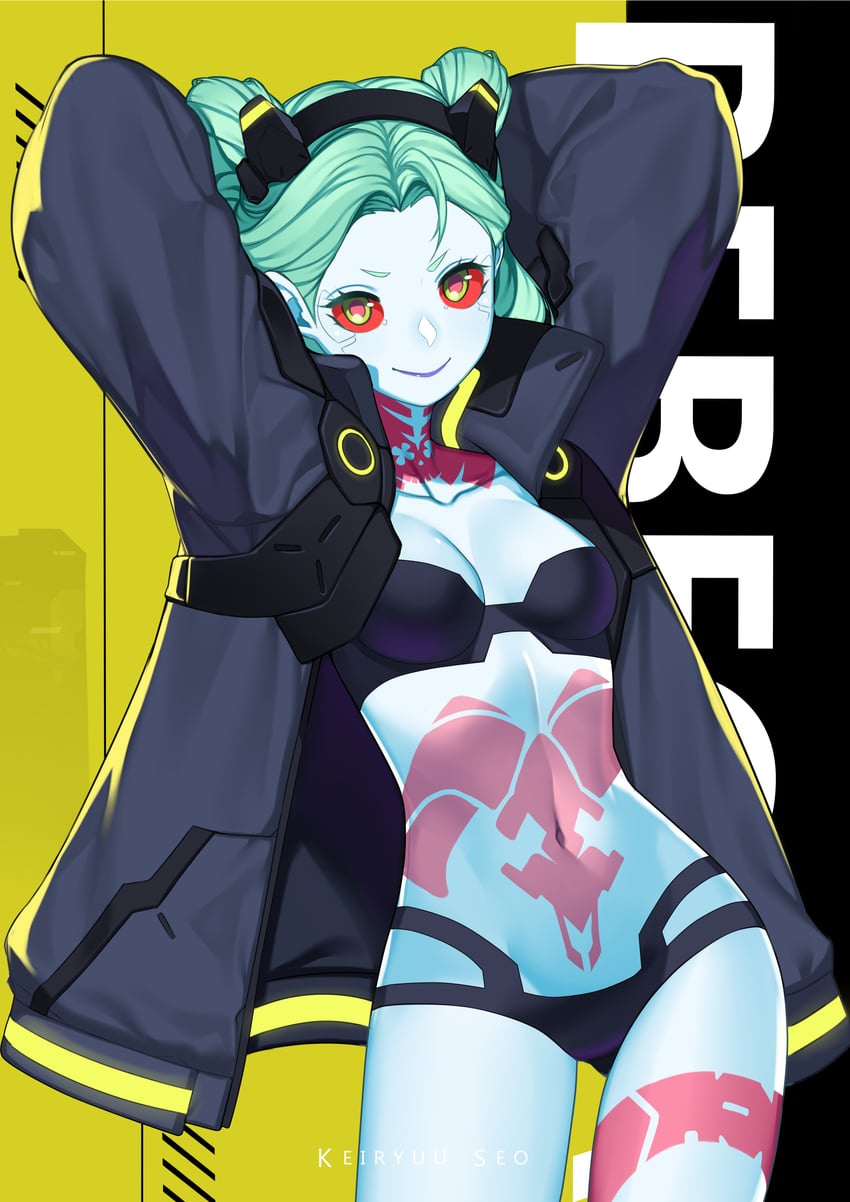 rebecca (cyberpunk and 1 more) drawn by keiryuu_seo