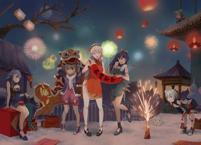 kiana kaslana, raiden mei, fu hua, bronya zaychik, theresa apocalypse, and 2 more (honkai and 1 more) drawn by zzz_(orchid-dale)
