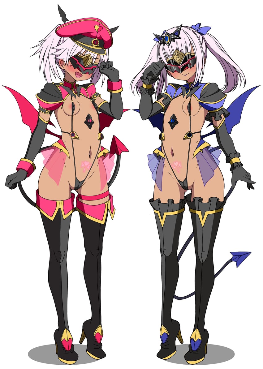 shinou matsurika and rindou shizune (gunslinger stratos and 1 more) drawn by frozen_gingasan