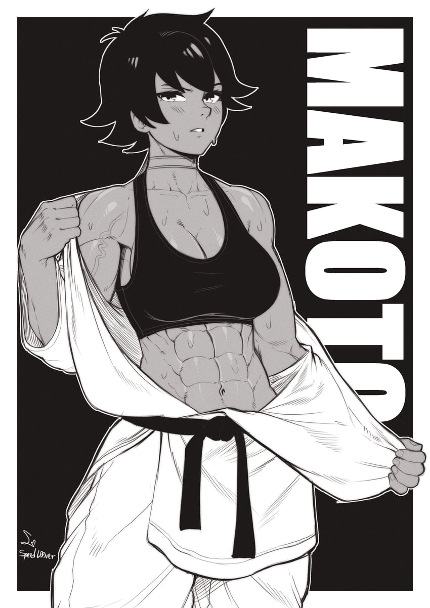 makoto (street fighter and 1 more) drawn by speedl00ver