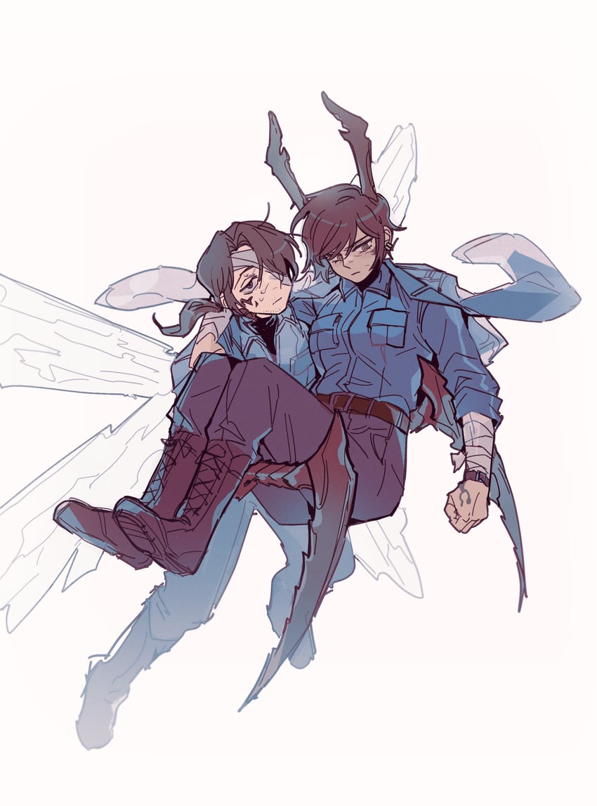 outis and gregor (project moon and 1 more) drawn by ab_(tldkswnj)