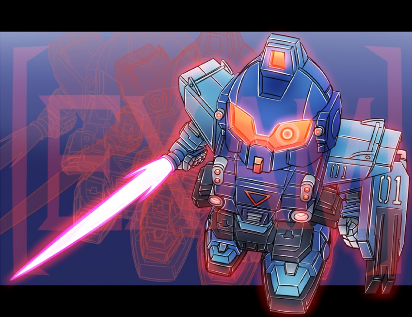 blue destiny 01 (gundam and 1 more) drawn by konoe_(roaroaroa)