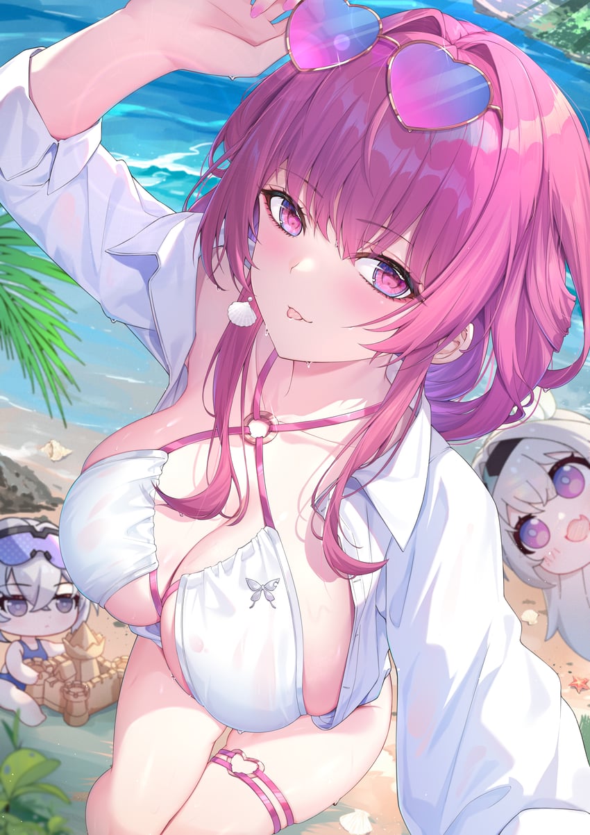 firefly, kafka, and silver wolf (honkai and 1 more) drawn by kuroida