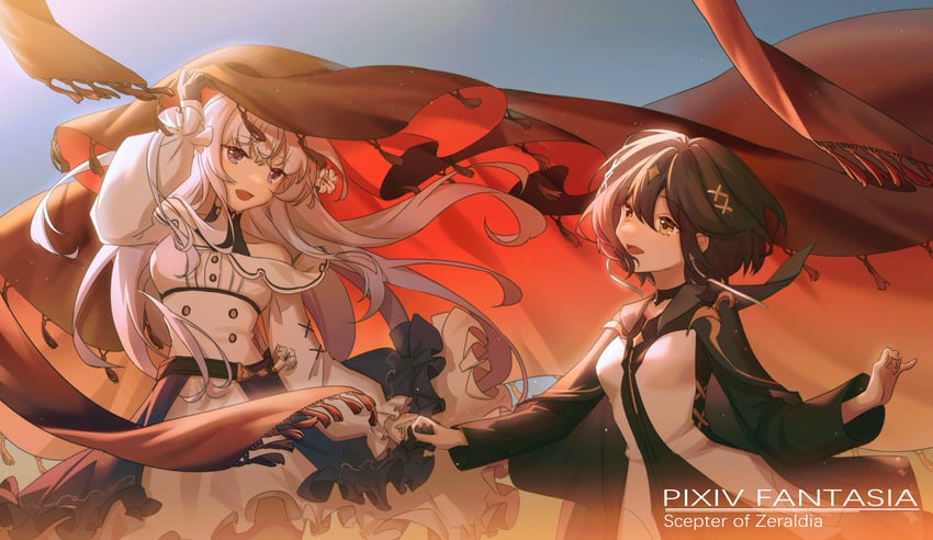 lily amadahy and thaleia (pixiv fantasia and 1 more) drawn by so_tsubasa