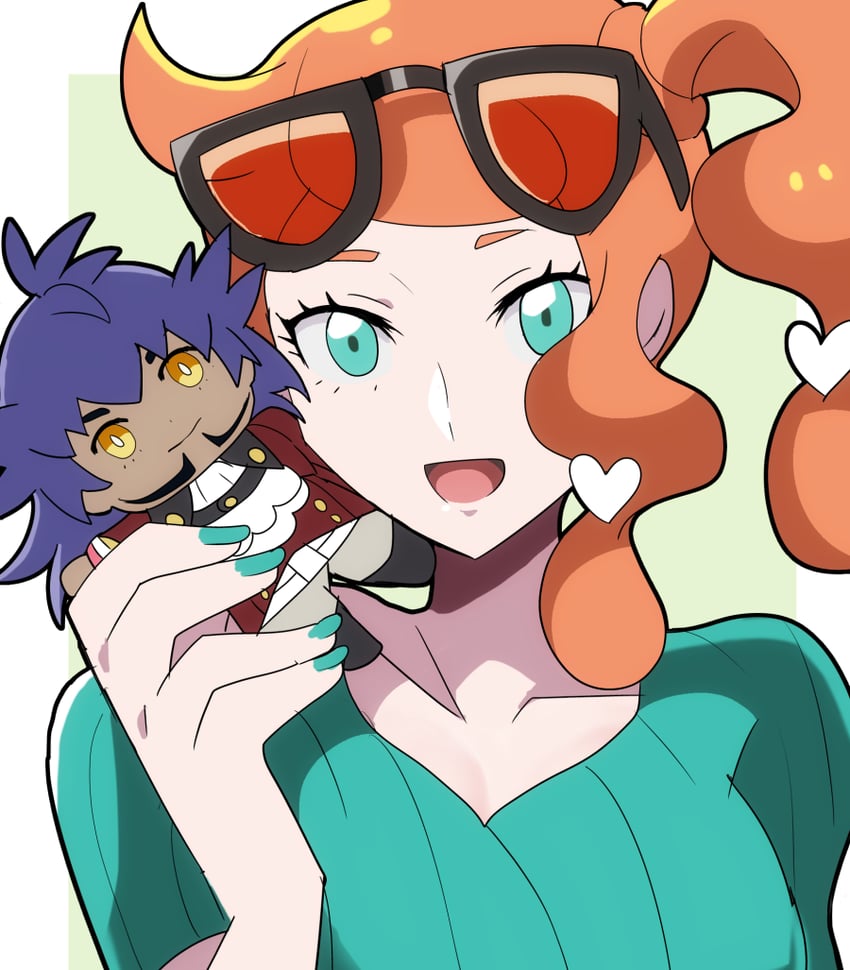 leon and sonia (pokemon and 1 more) drawn by rem_(eyes_410)
