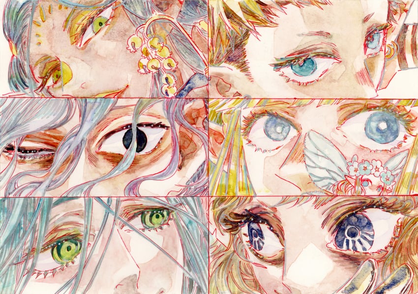 mithrun, fleki, lycion, cithis, pattadol, and 2 more (dungeon meshi) drawn by iriyaao
