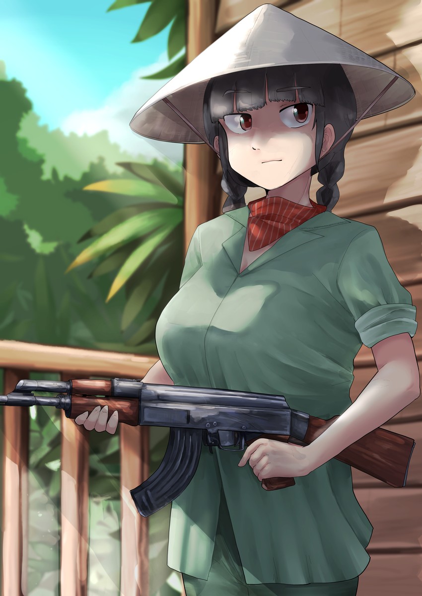 yatadera narumi and green tea (touhou and 1 more) drawn by fuka_(kantoku)