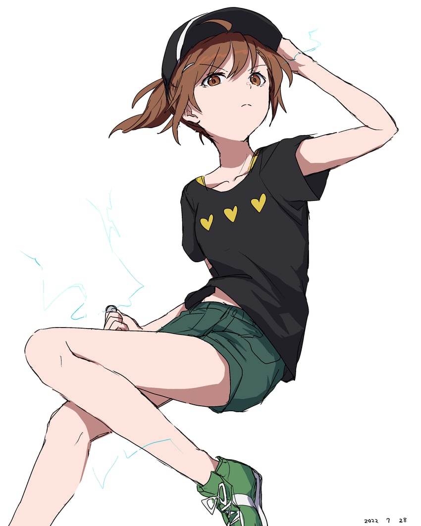 misaka mikoto (toaru majutsu no index and 2 more) drawn by takatisakana