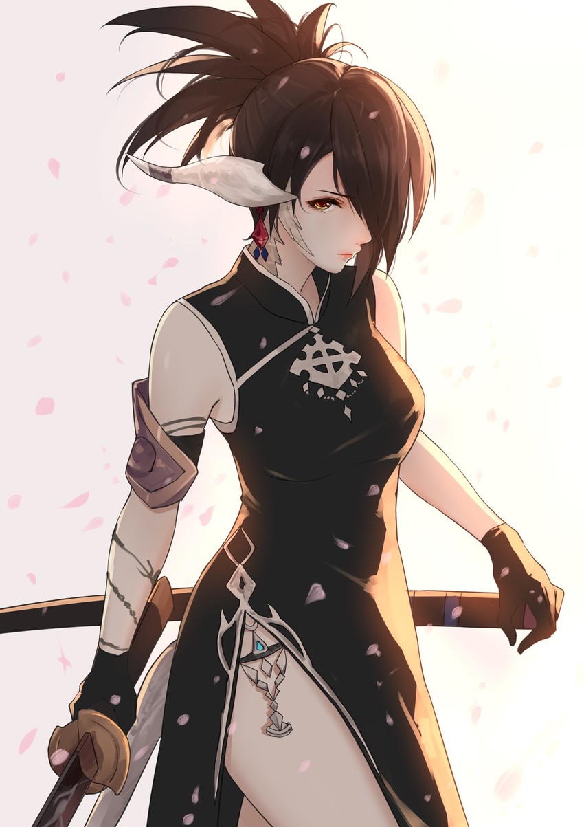 warrior of light (final fantasy and 1 more) drawn by caidychen