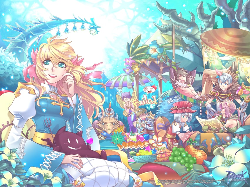arch bishop, sorcerer, ranger, shadow chaser, rune knight, and 4 more (ragnarok online) drawn by yoyoyon