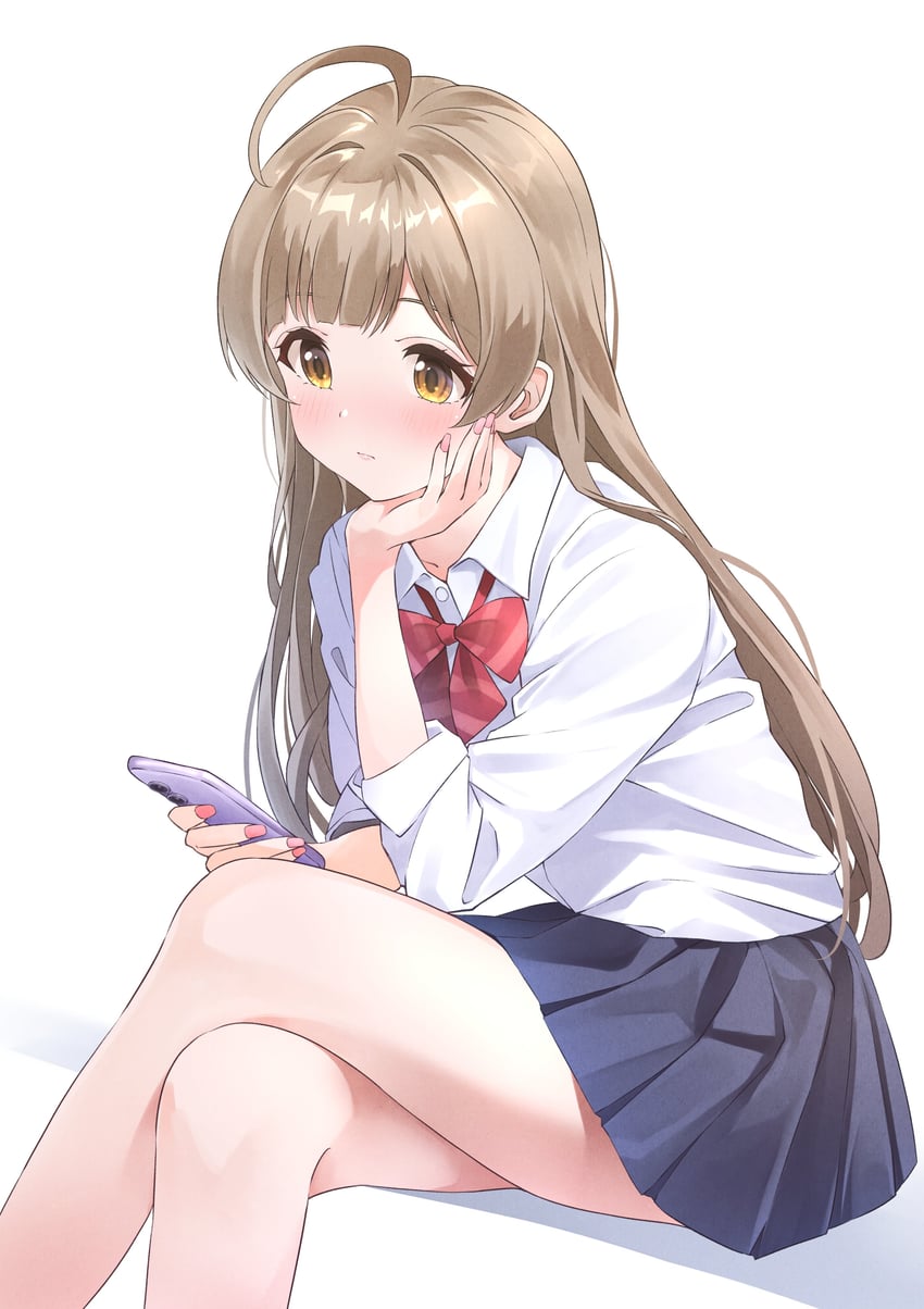 hakozaki serika (idolmaster and 2 more) drawn by b1ack_illust