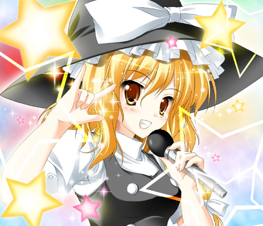 kirisame marisa (touhou and 2 more) drawn by kamiya_tomoe