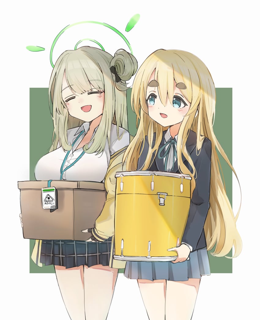 kotobuki tsumugi and nonomi (blue archive and 1 more) drawn by unli_free