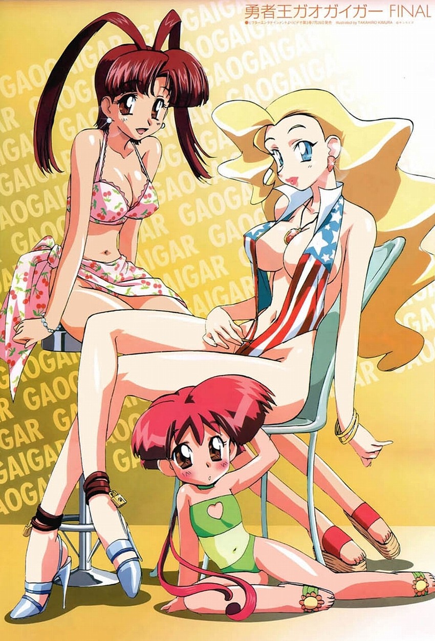 utsugi mikoto, swan white, and hatsuno hana (yuusha series and 1 more) drawn by kimura_takahiro