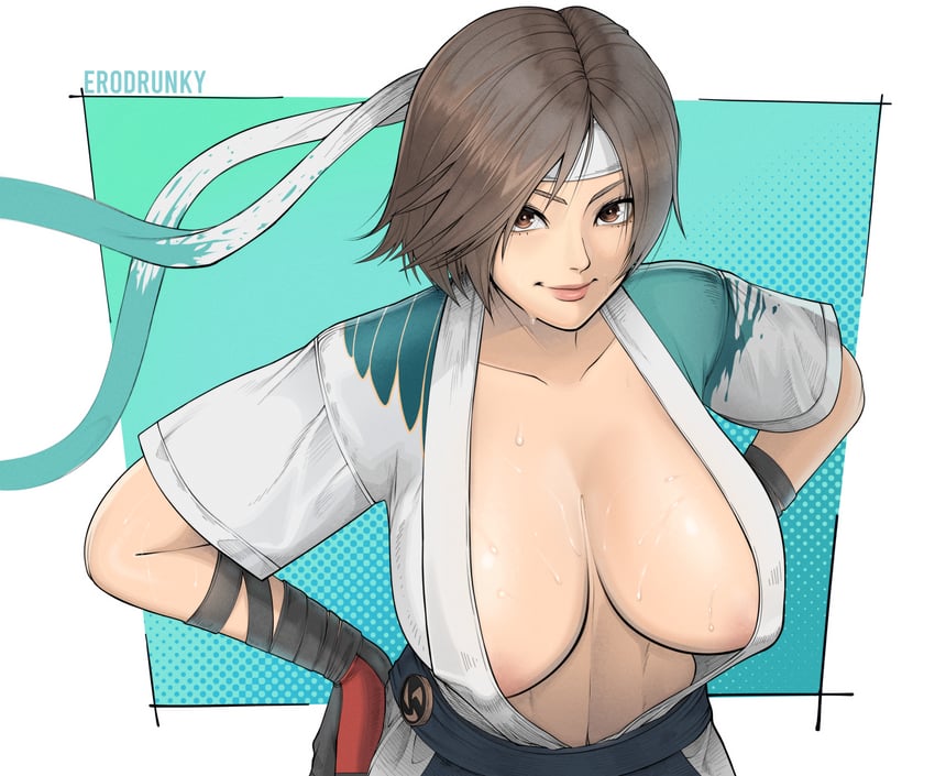kazama asuka (tekken and 1 more) drawn by erodrunky