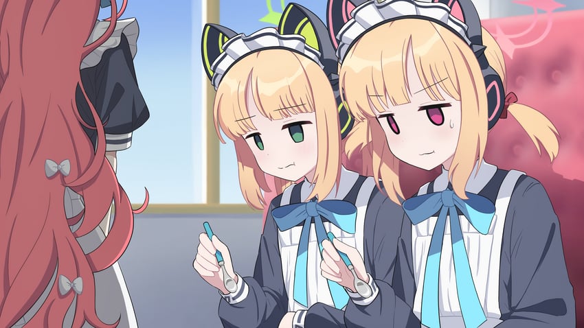 momoi, midori, and yuzu (blue archive and 1 more) drawn by poorunii