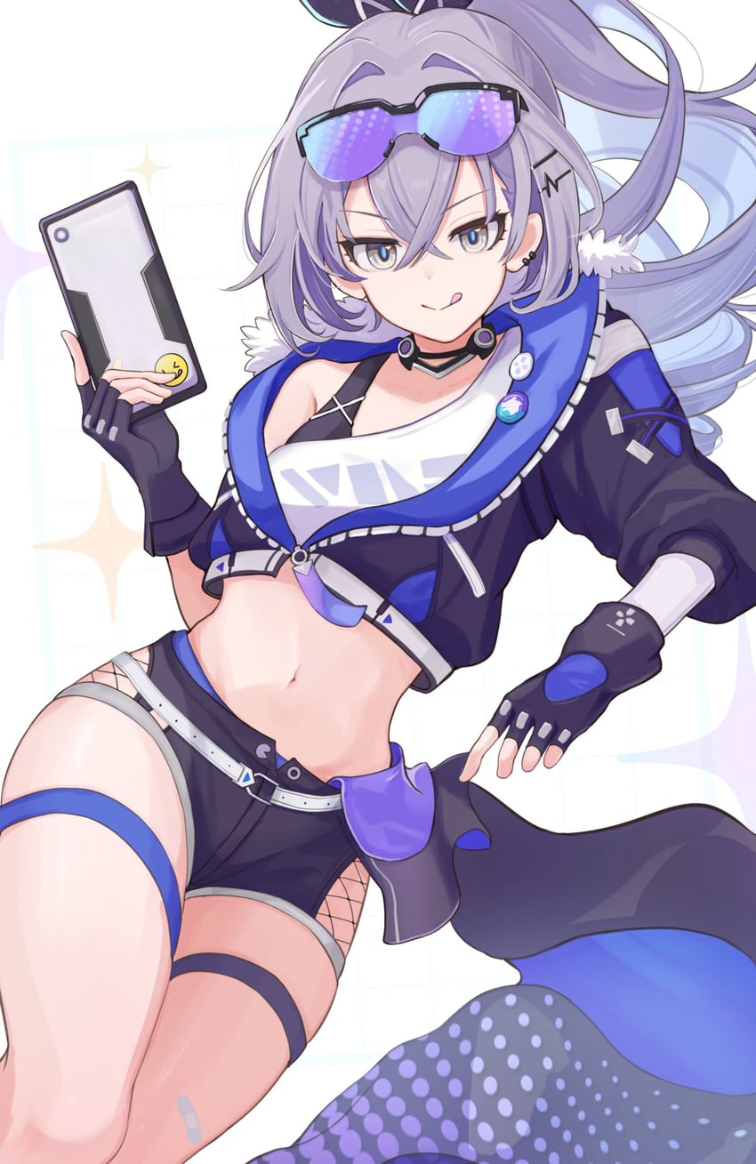 silver wolf (honkai and 1 more) drawn by yotsuyama_(yomo8ama)
