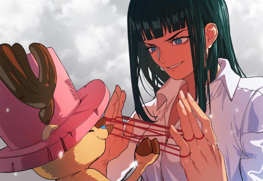 nico robin and tony tony chopper (one piece) drawn by mygiorni