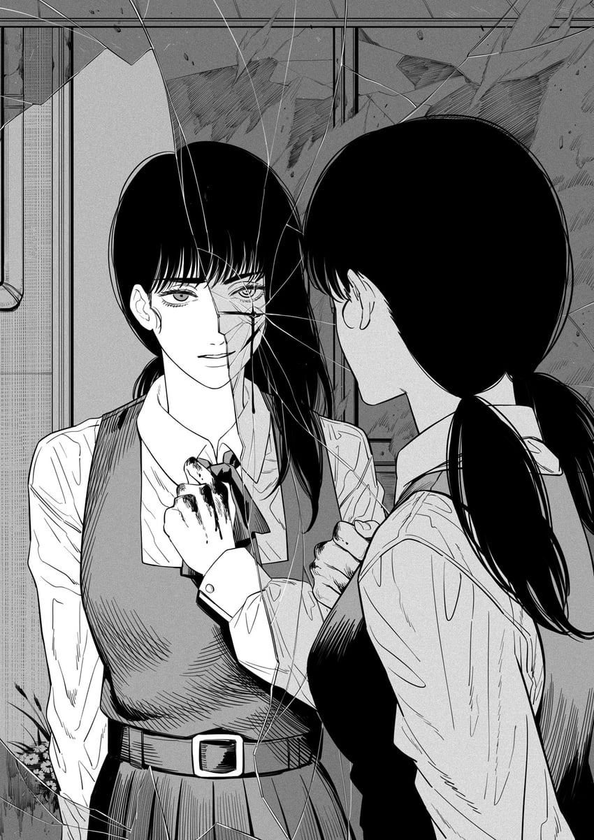 yoru and mitaka asa (chainsaw man) drawn by kiunchiku