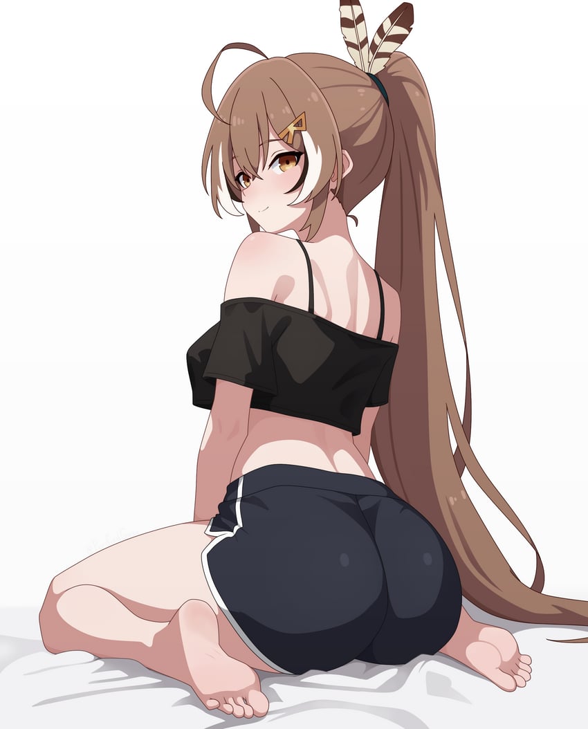 nanashi mumei (hololive and 1 more) drawn by guilegaze