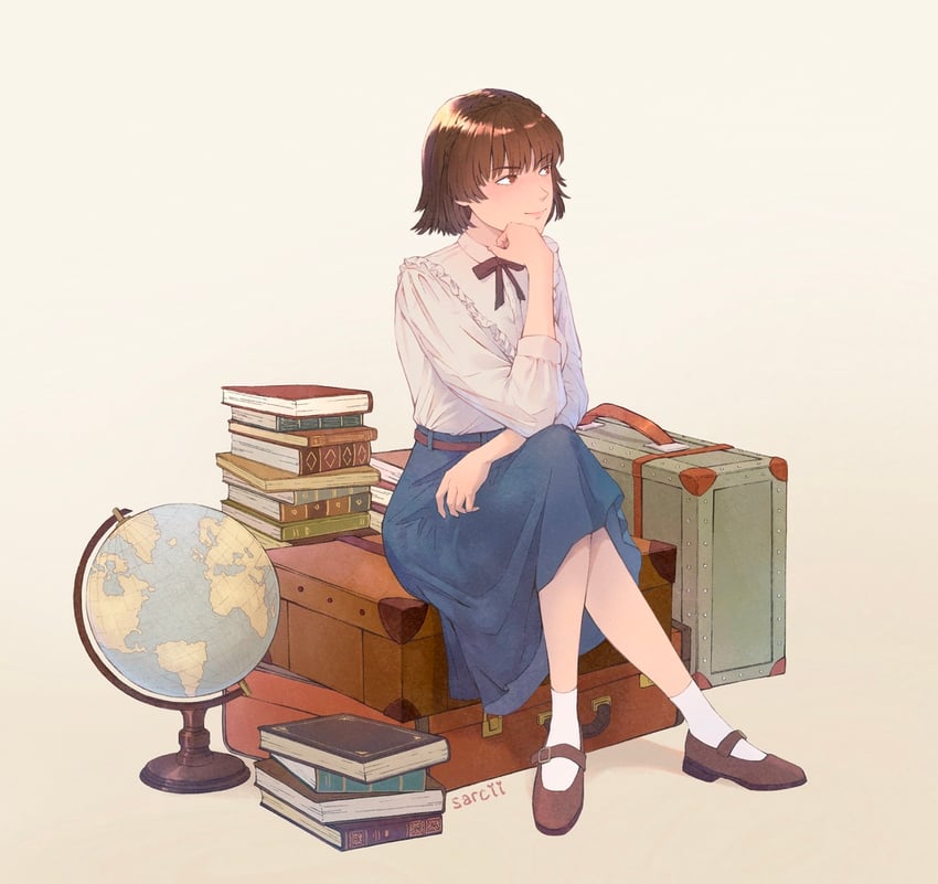 niijima makoto (persona and 1 more) drawn by sarcii