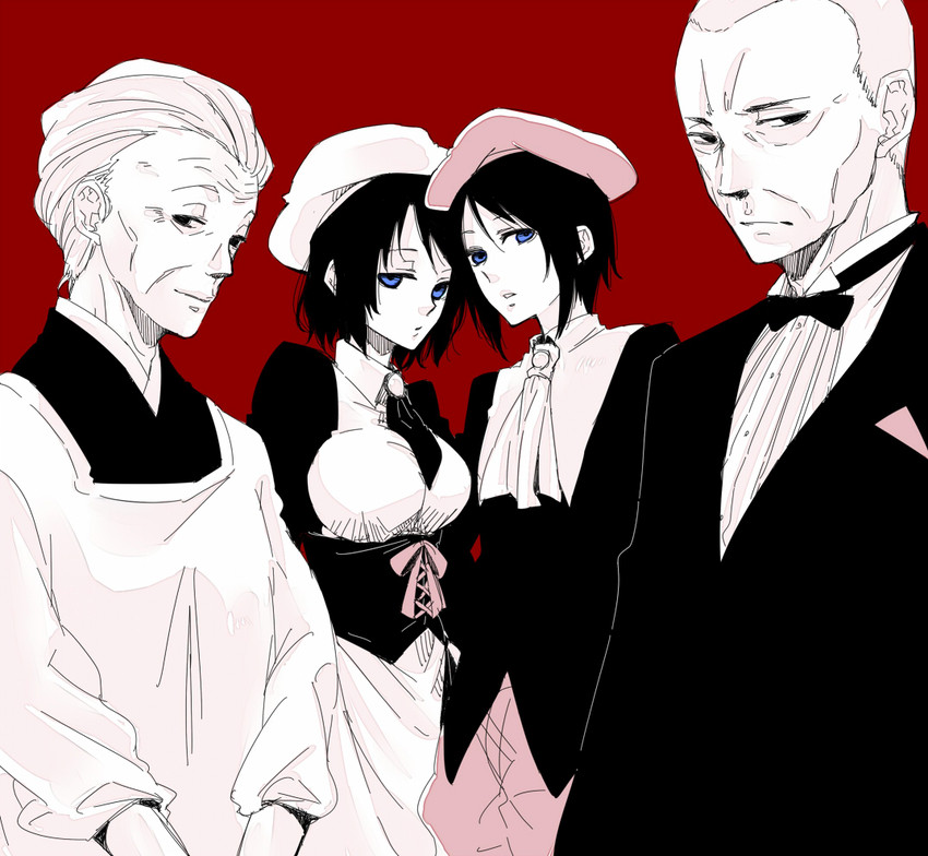 shannon, kanon, ronoue genji, and kumasawa chiyo (umineko no naku koro ni) drawn by tadano_kagekichi