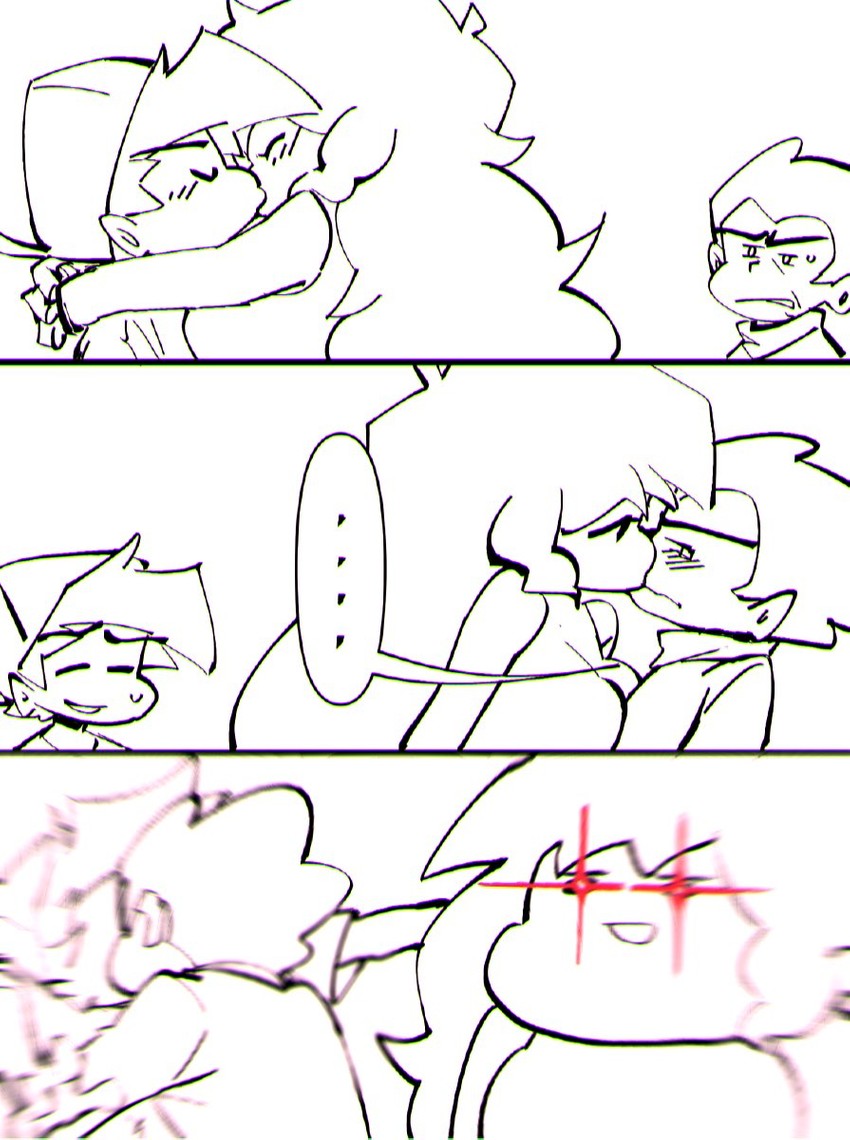 girlfriend, boyfriend, and pico (friday night funkin' and 1 more) drawn by octo_2405