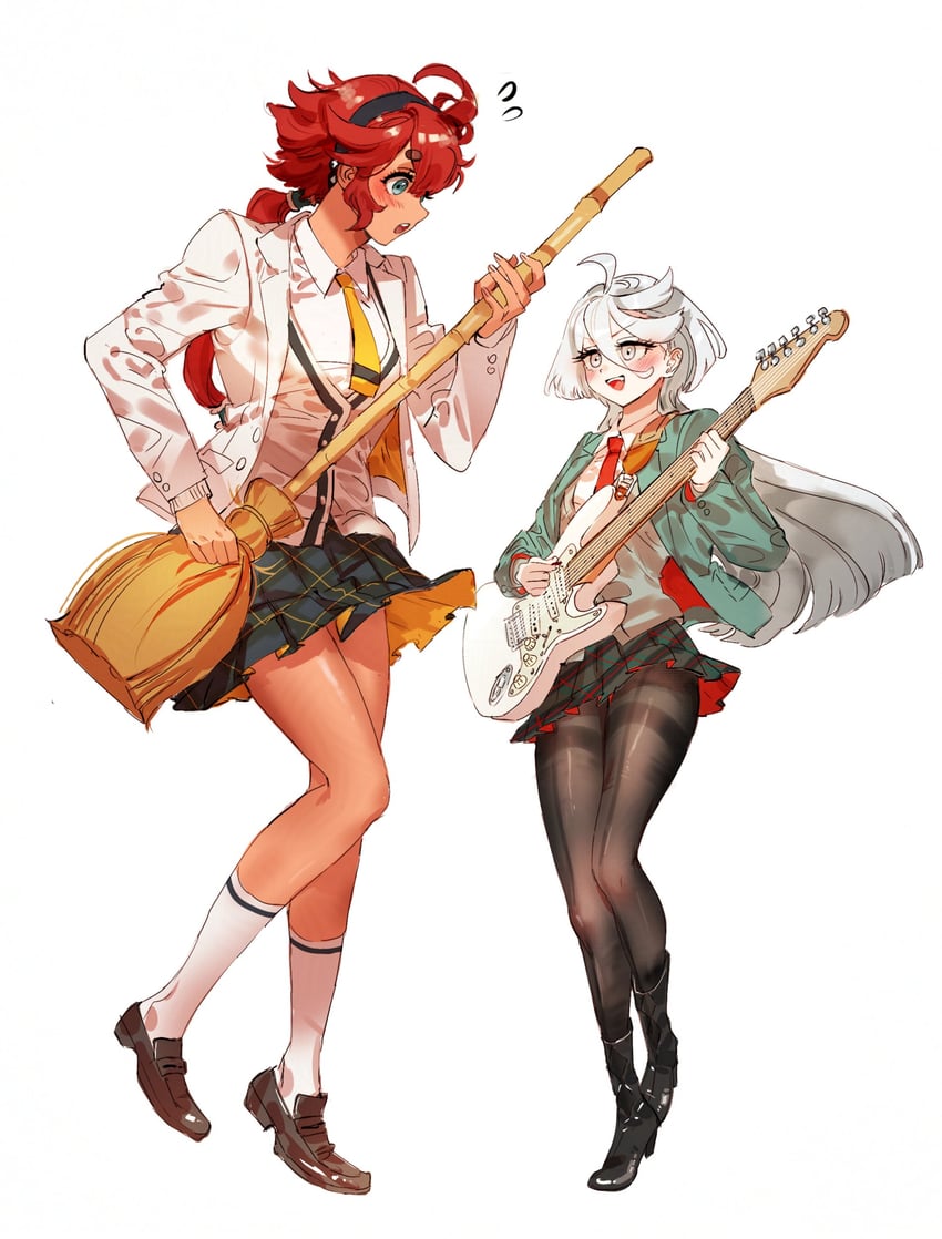 suletta mercury and miorine rembran (gundam and 2 more) drawn by belletaku