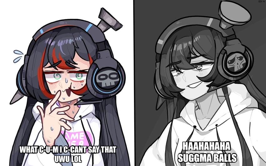 mika melatika (nijisanji and 1 more) drawn by unfamousradish