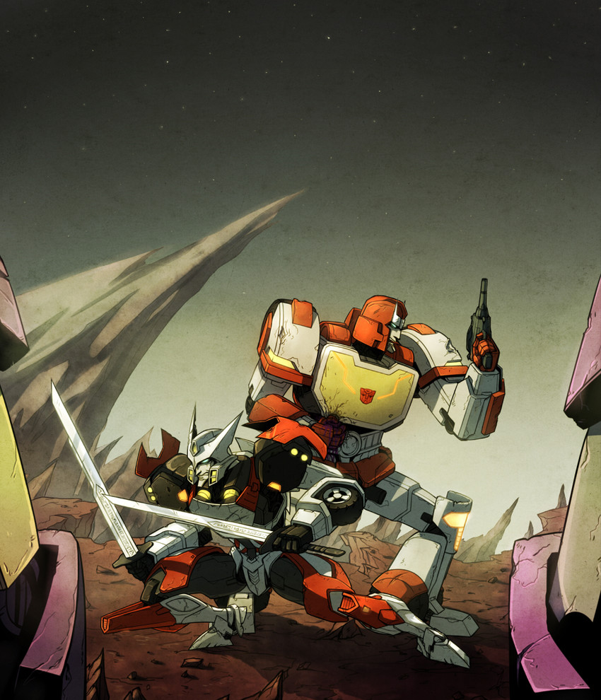 ratchet and drift (transformers and 1 more) drawn by kaddson