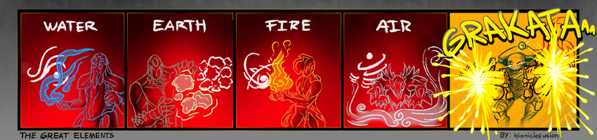ember, zephyr, clem, hydroid, and atlas (avatar legends and 2 more) drawn by bioniclefusion