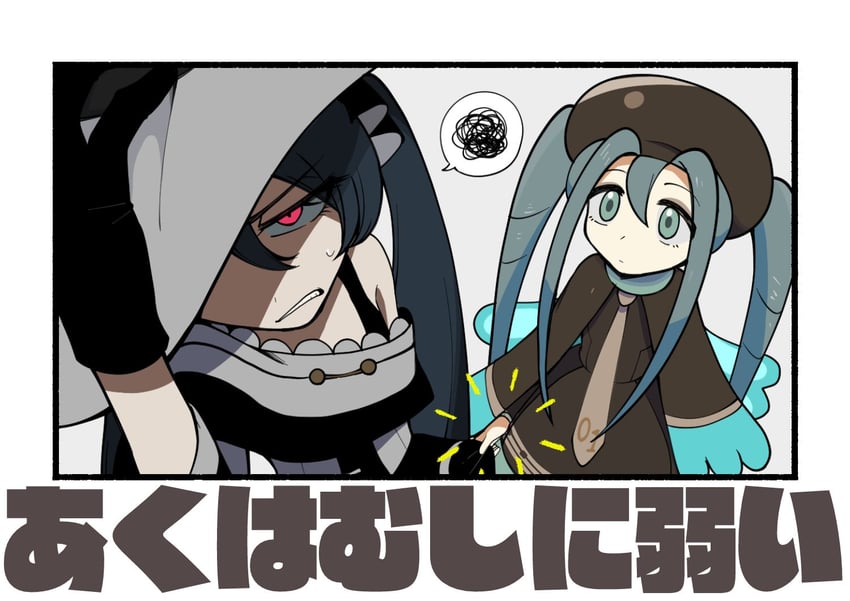 hatsune miku, dark miku, and bug miku (pokemon and 2 more) drawn by nam_(namart76)