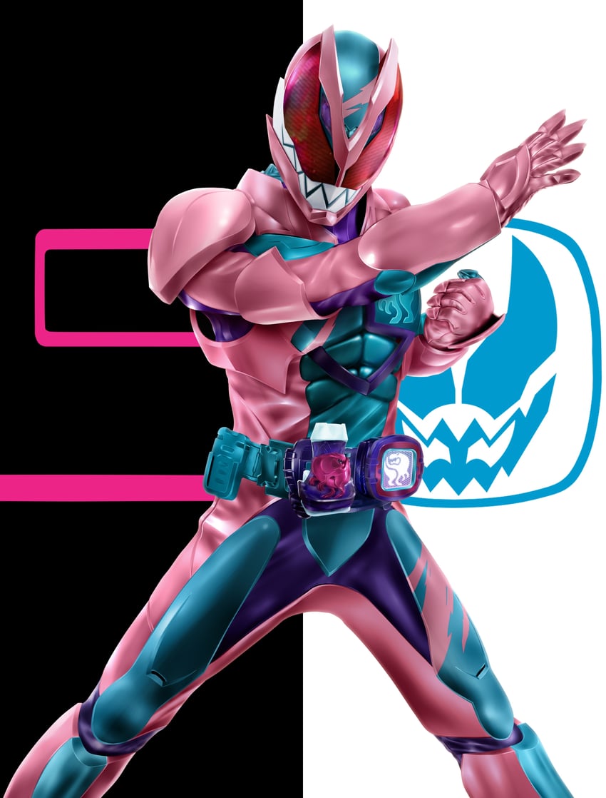 kamen rider revi (kamen rider and 1 more) drawn by kuzurx