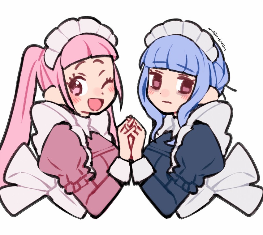 hilda valentine goneril and marianne von edmund (fire emblem and 1 more) drawn by do_m_kaeru