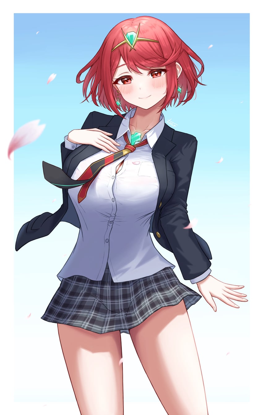 pyra (xenoblade chronicles and 1 more) drawn by taro_(peach_taro51)