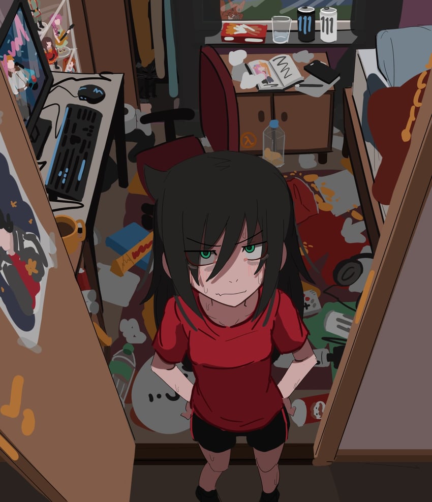 souryuu asuka langley, gotoh hitori, megumin, ijichi nijika, kuroki tomoko, and 2 more (neon genesis evangelion and 4 more) drawn by kurokimoko