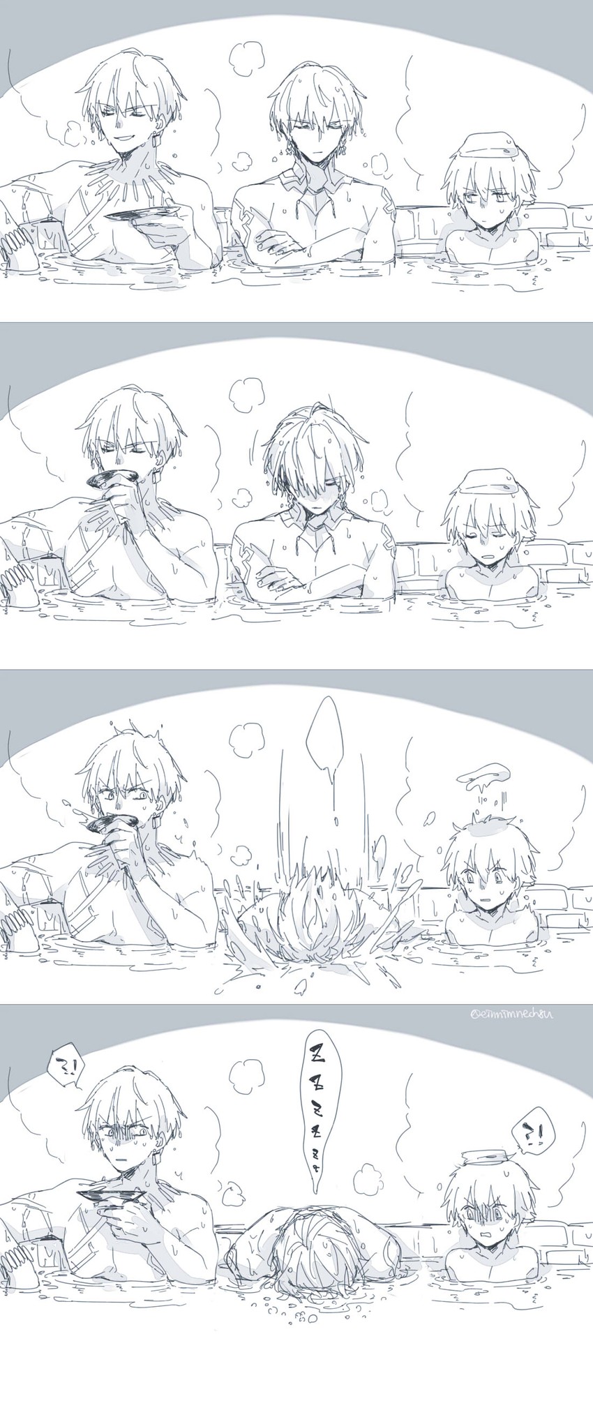 gilgamesh and child gilgamesh (fate and 1 more) drawn by 88_(einnimnech)