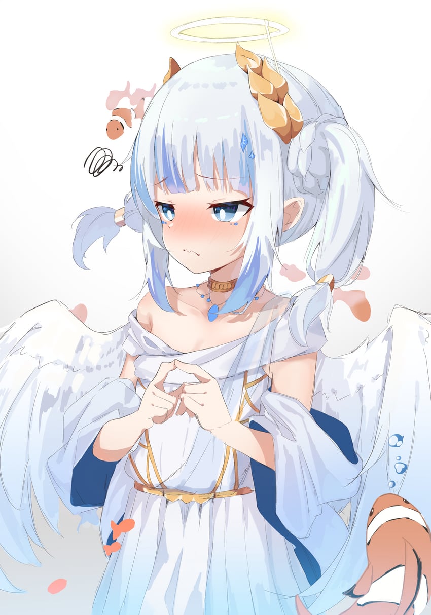 gawr gura (hololive and 1 more) drawn by wep16night