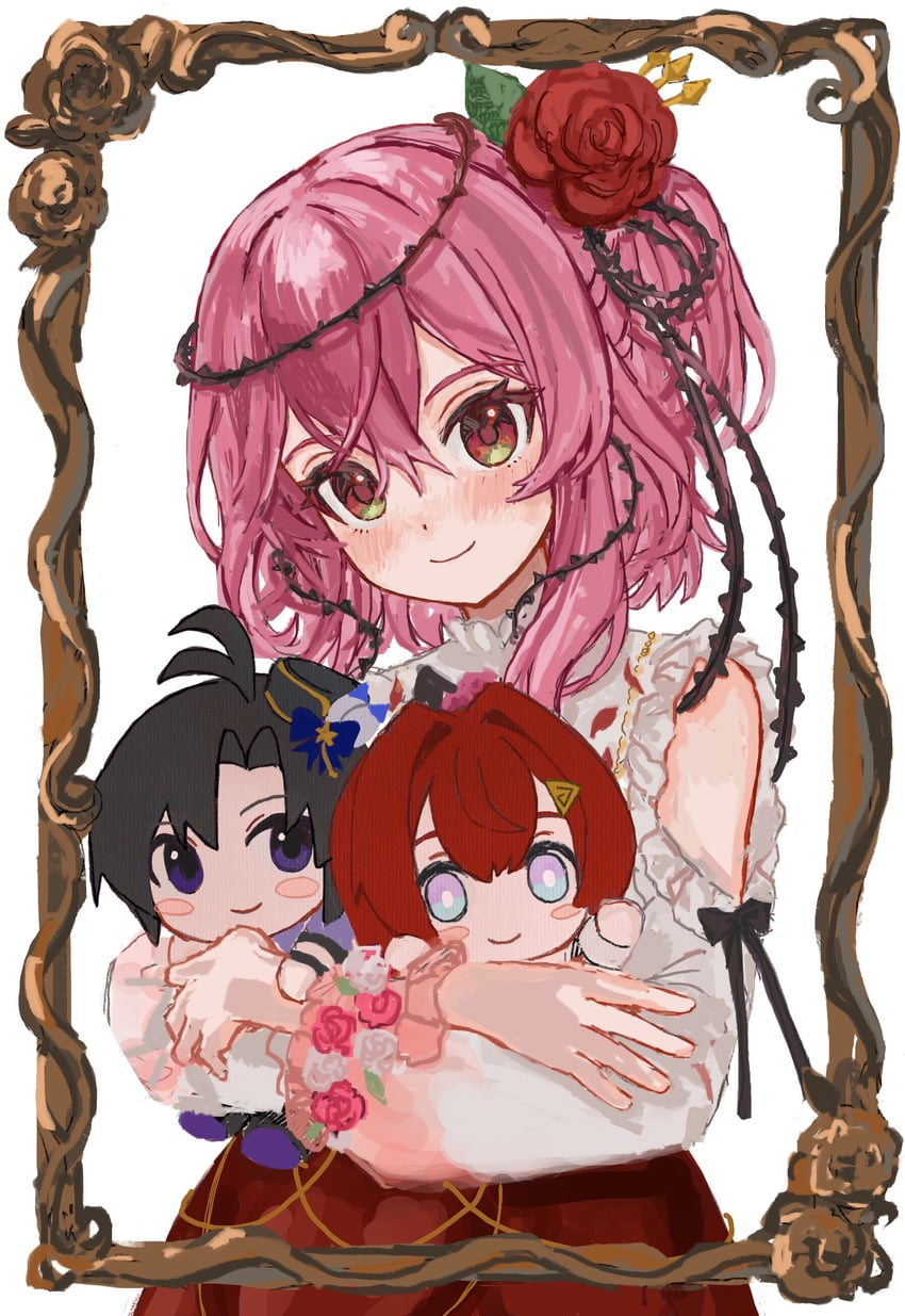 kikuchi makoto, ange katrina, and rosemi lovelock (idolmaster and 2 more) drawn by b_nosk101