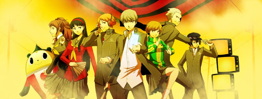 narukami yu, shirogane naoto, satonaka chie, kujikawa rise, amagi yukiko, and 3 more (persona and 1 more) drawn by fujino_miyabi