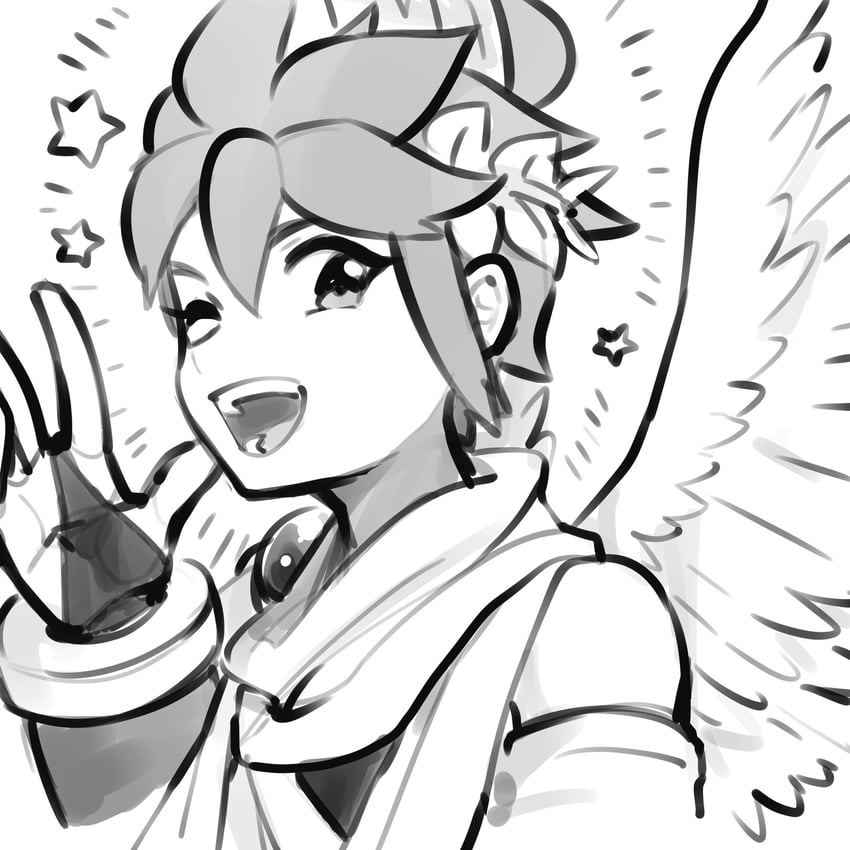 pit (kid icarus and 1 more) drawn by 72kuri