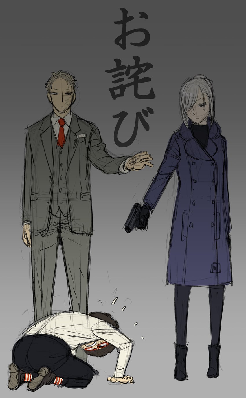 twilight, fiona frost, and franky franklin (spy x family) drawn by endou_tatsuya