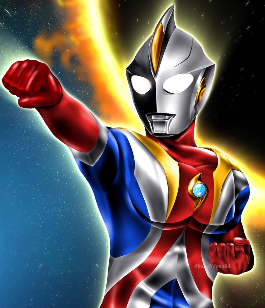 ultraman cosmos (ultra series and 1 more) drawn by hanejidyna86