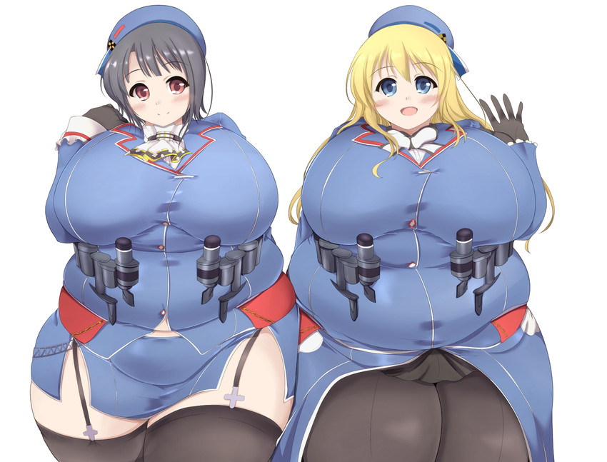 atago and takao (kantai collection) drawn by kurokaze_no_sora