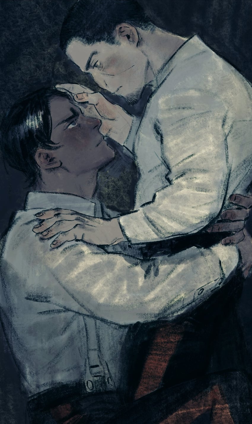 tsukishima hajime and koito otonoshin (golden kamuy) drawn by chengongzi123